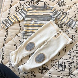 Burt’s Bees Bodysuit & Thermal Footed Pants